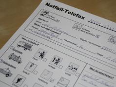 Notfall-Telefax